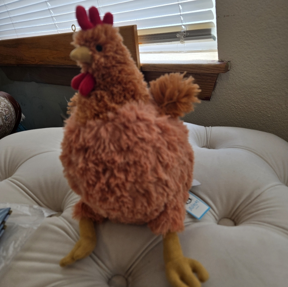 Jellycat Cecile Chicken 9.1x3.9x5.1" Soft & Plush NWT Authentic - Picture 5 of 5
